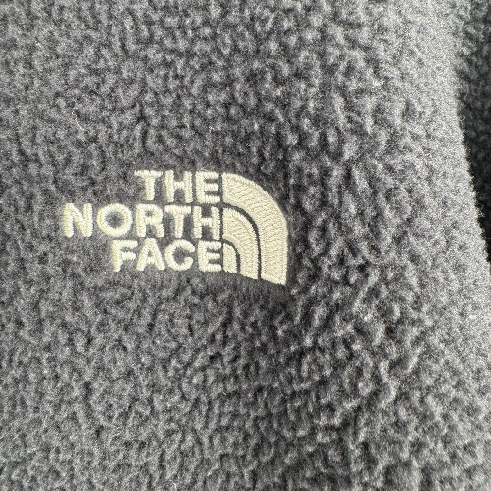 The North Face Fleece Pullover Womens Medium Black 1/4 Zip Sherpa NF0A55X2 - Picture 3 of 9